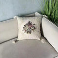 Sarung Bantal Sofa Mewah Motif Classic Floral PREMIUM - Cover Bantal 45x45cm Elegan