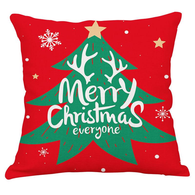 Sarung Bantal Sofa Motif Natal Christmas
