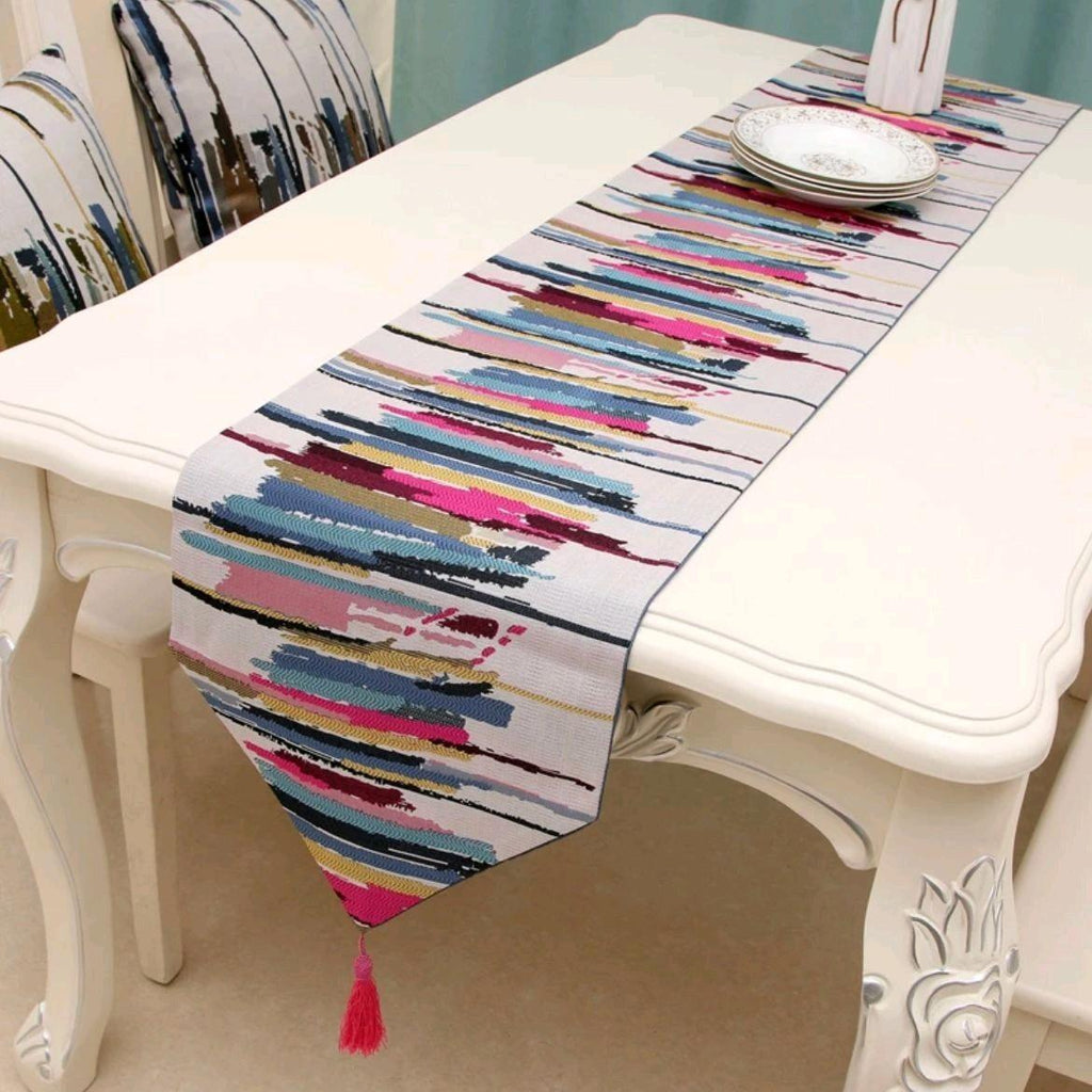 Table Runner / Taplak Meja Tamu Panjang / Taplak Meja Makan Tenun Linen