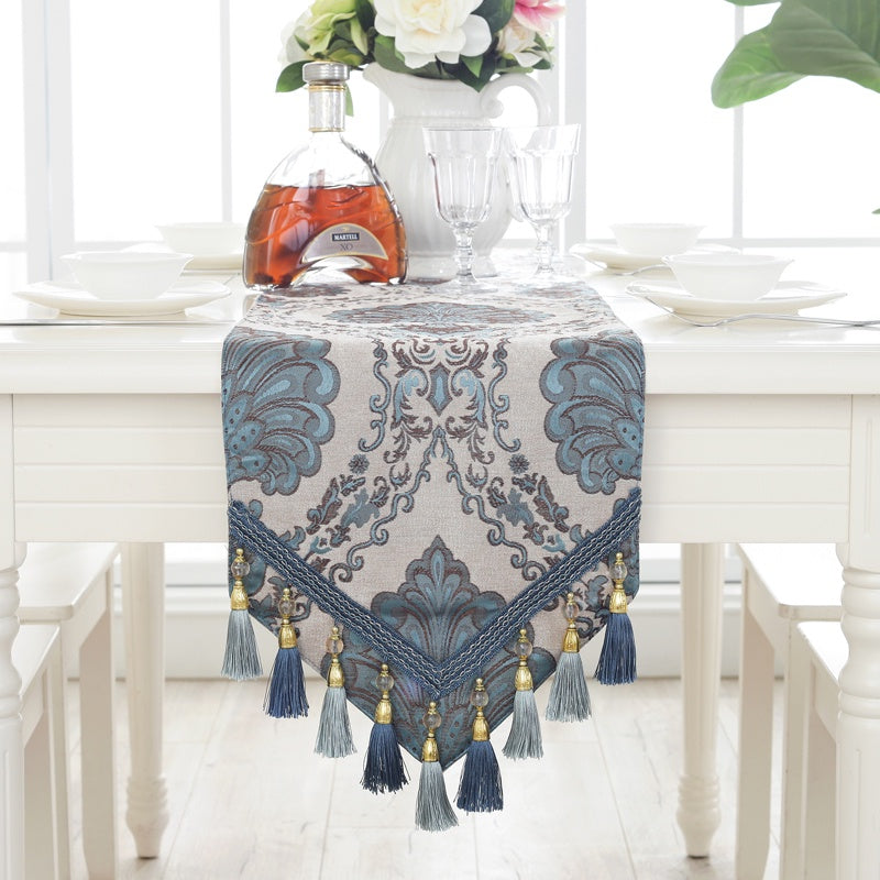 Table Runner Belgi Rumbai Premium / Taplak Meja Tamu Panjang Handmade