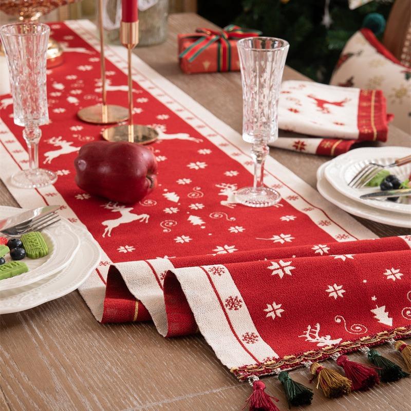 Table Runner Natal Premium Series | Taplak Meja Dekorasi Natal Christmas Ornament