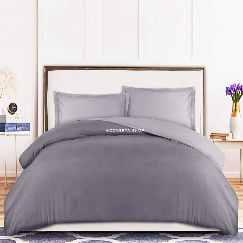 Sarung Duvet - Quilt Cover CVC Cotton Polos Warna / Kombinasi Warna