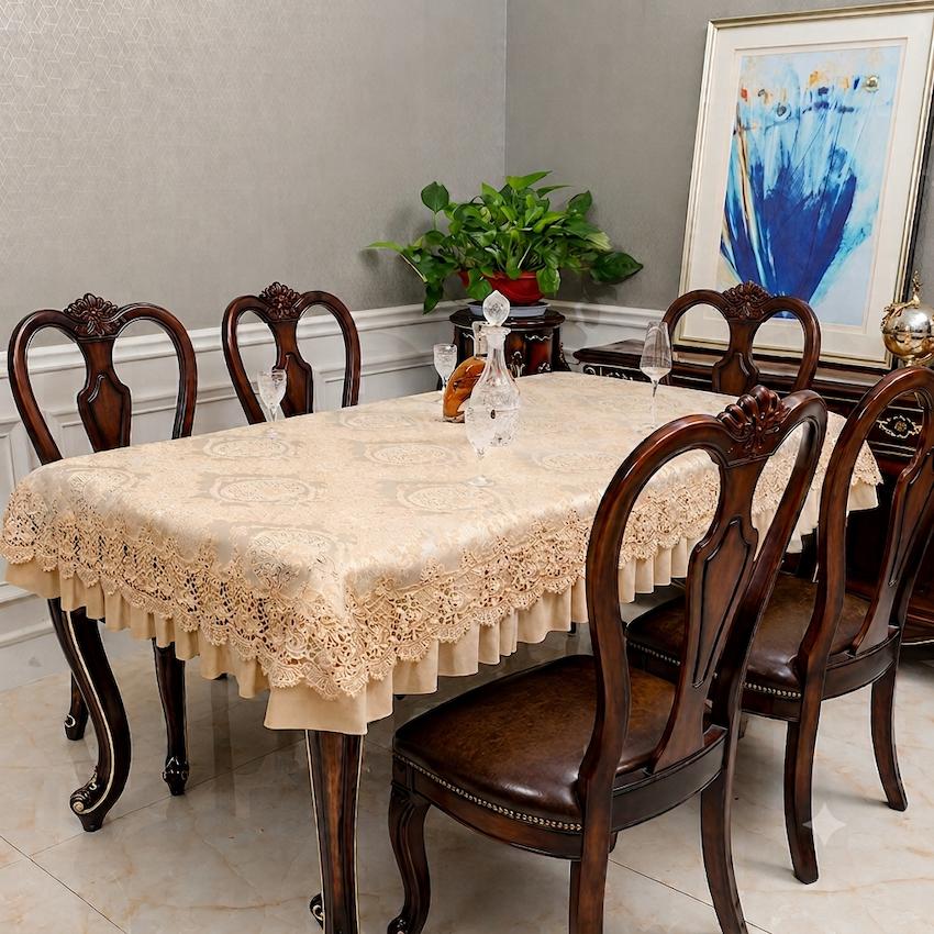 Taplak Meja Makan Premium Ottoman | Table Cloth Premium dengan Renda Mewah