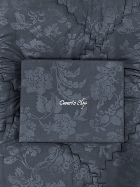 Bed Cover Set Polos Emboss - King Size - 180x200x30cm
