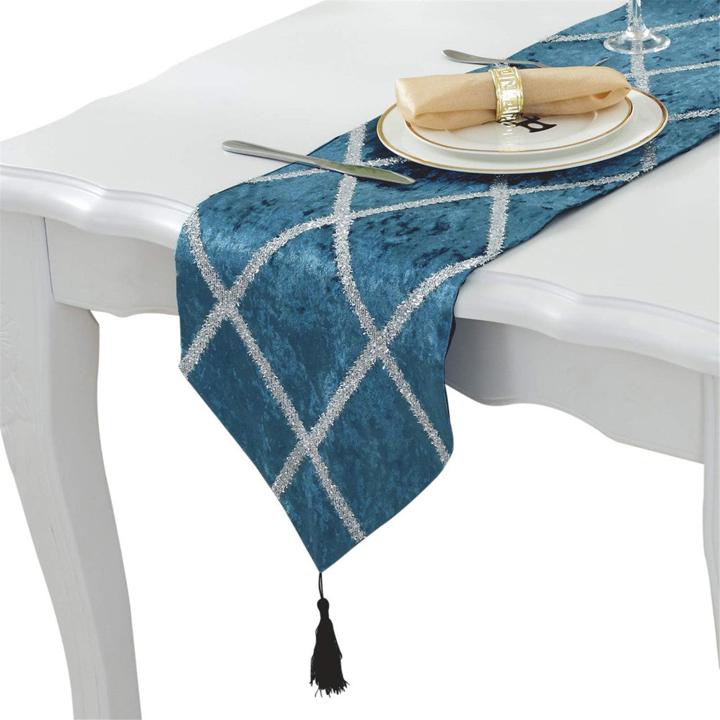 Taplak Meja Modern / Taplak Meja Runner Motif Diamond / Taplak Panjang