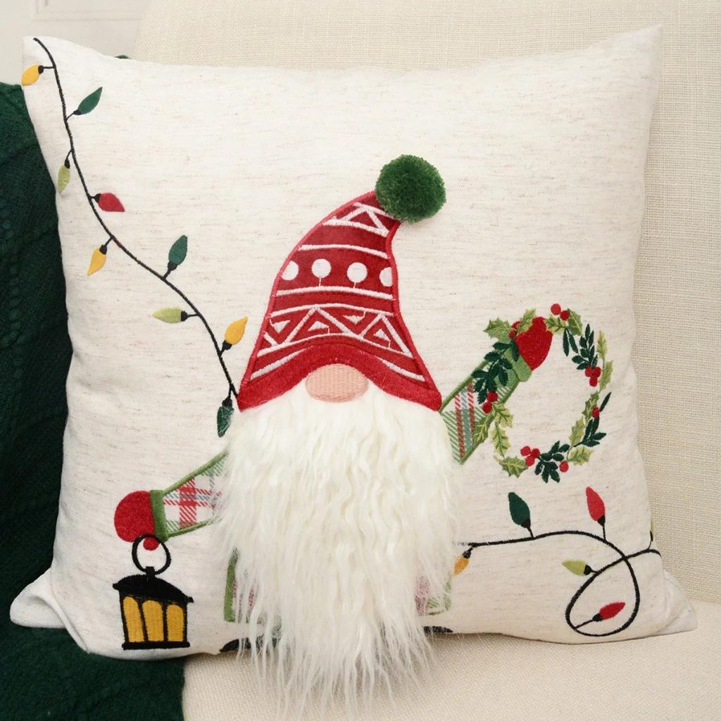 Cover Sarung Bantal Kursi Sofa Natal 45x45cm Christmas Premium Series