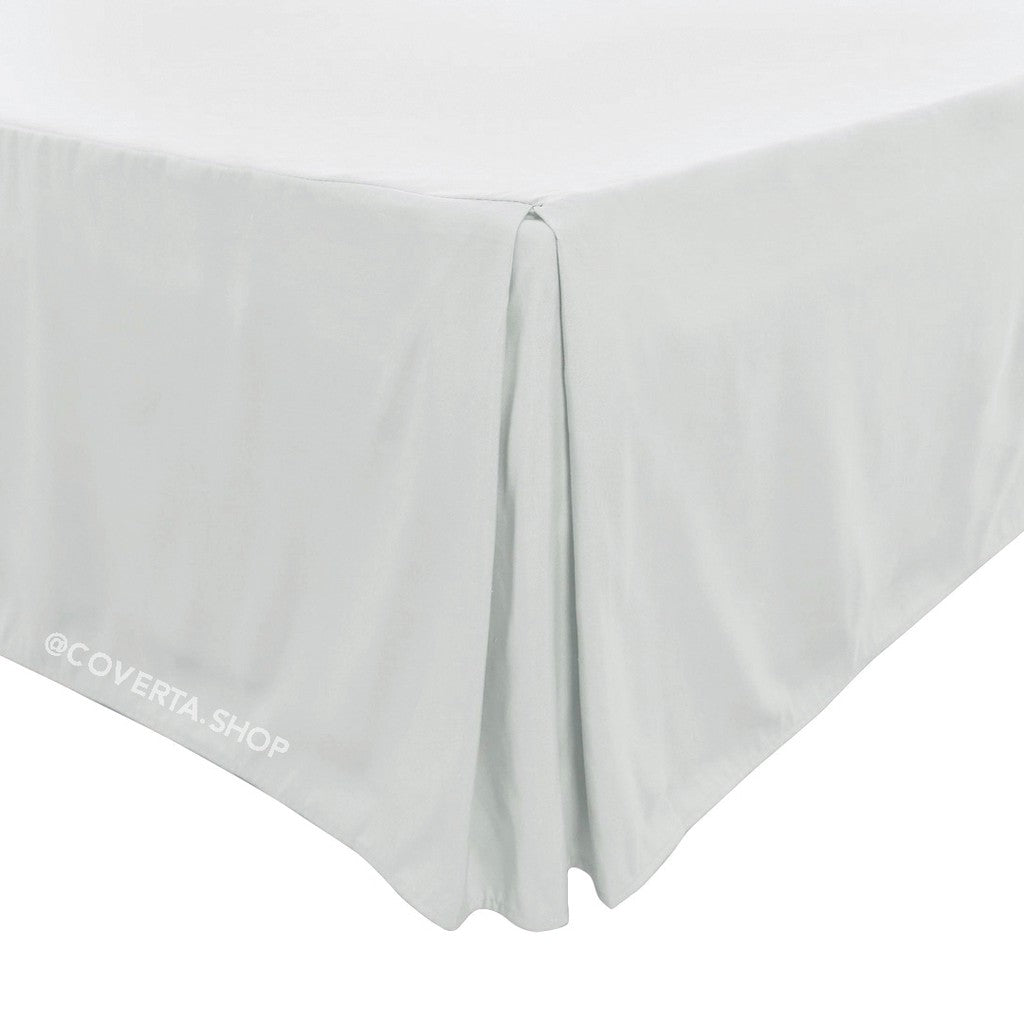 Bed Skirt Rumbai Tempat Tidur Bahan Katun Polos | Bed Skirt Polos | Bed Skirt Rok Dipan 160/180/200x200x30cm