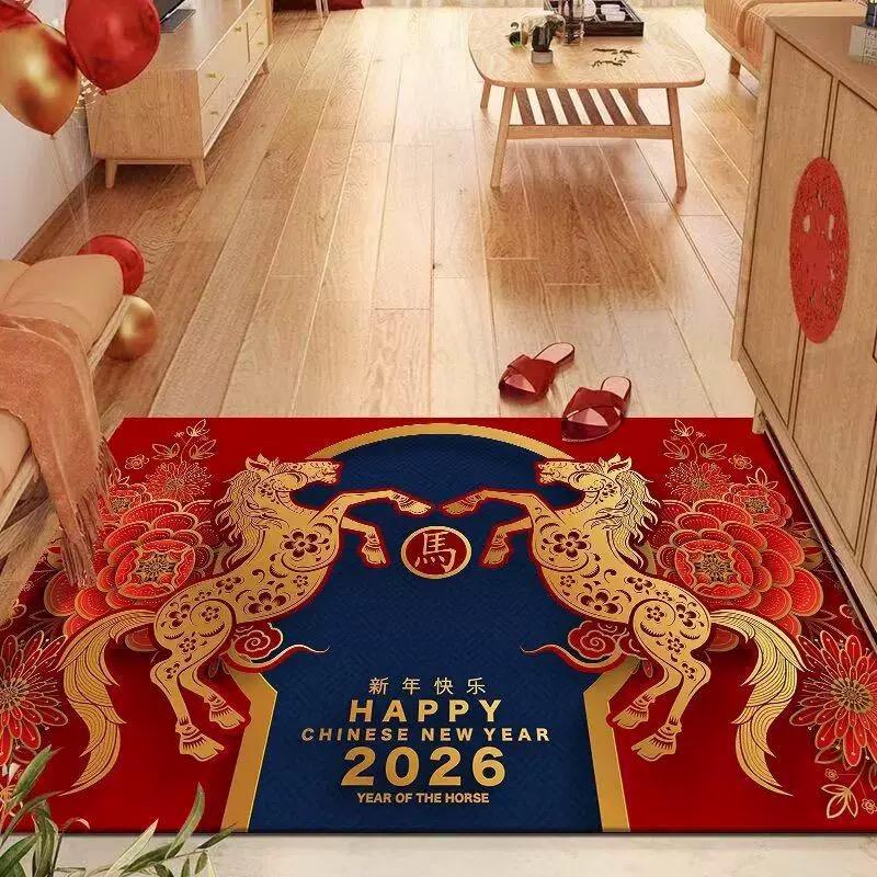 Keset Anti Slip Motif Imlek Dekorasi Tahun Baru Cina