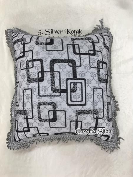 Sarung Bantal Kursi Sofa Set Belgi 40x40cm (isi 5 pc)