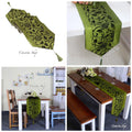 Table Runner Taplak Meja Panjang Green 28x200cm
