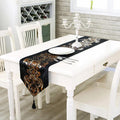 Table Runner / Bed Runner - Taplak Panjang Luxury Black 33x210cm