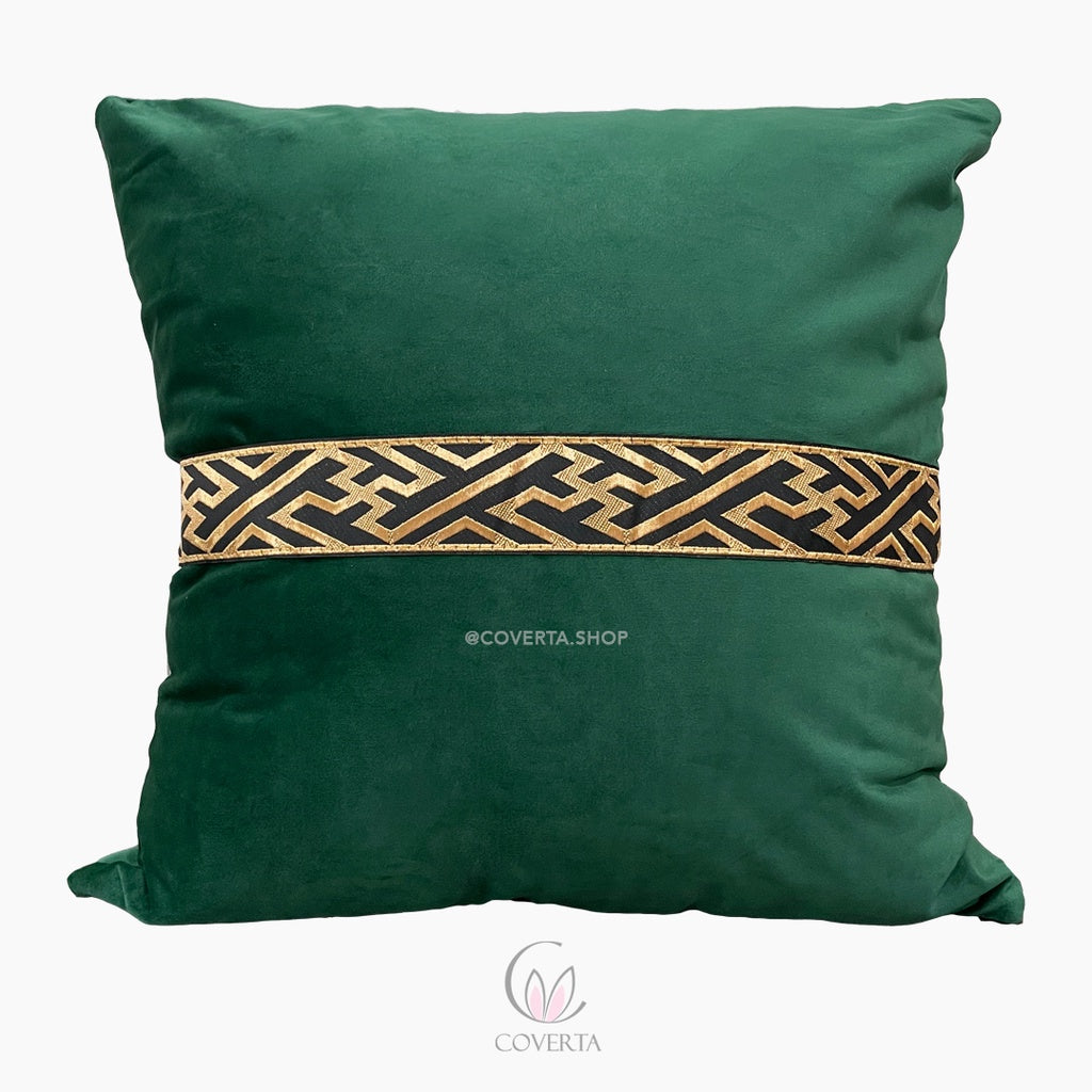Sarung Bantal Kursi Sofa Motif Arabic Hijau 45x45cm