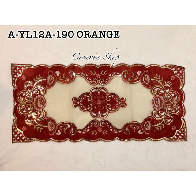 Taplak Meja Tamu Kaca Segi 40x85cm (A YL 12A - 190)