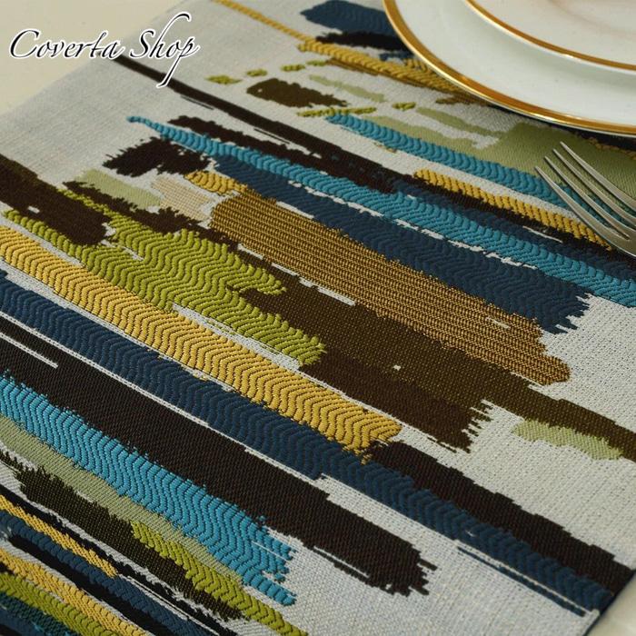 Table Runner Tenun - Bed Runner - Taplak Meja Panjang Green - 33x180cm