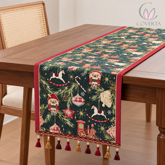 Table Runner Natal Premium Series | Taplak Meja Dekorasi Natal Christmas Ornament