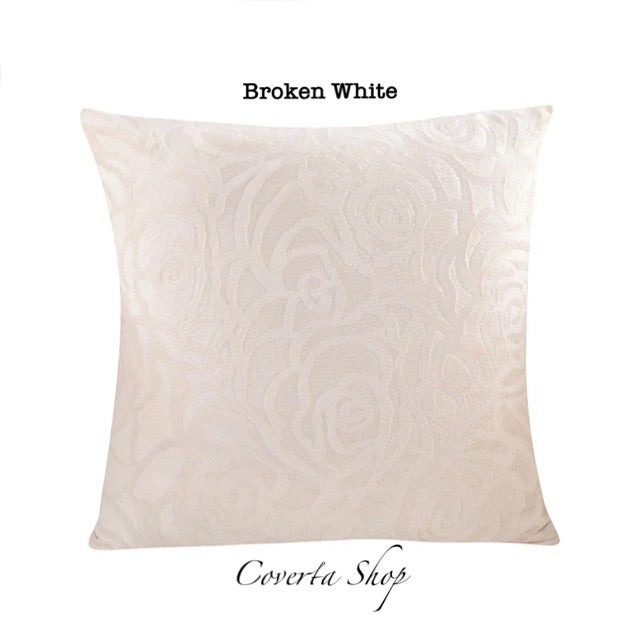 Sarung Bantal Kursi Sofa Bunga Suede Bludru 40x40cm