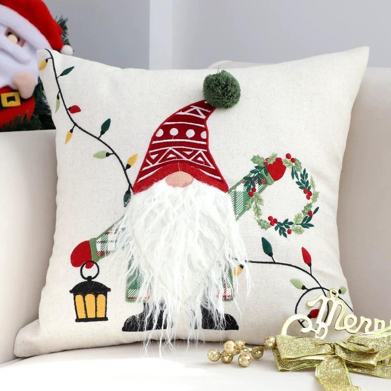 Cover Sarung Bantal Kursi Sofa Natal 45x45cm Christmas Premium Series