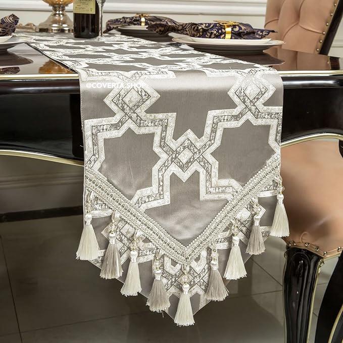 Taplak Meja Makan Mewah Table Runner Moroccan