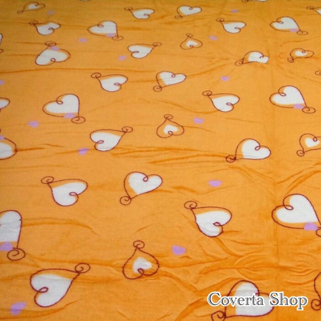 Selimut Dewasa Jumbo Bulu Halus Super Soft Love Orange 200x230cm