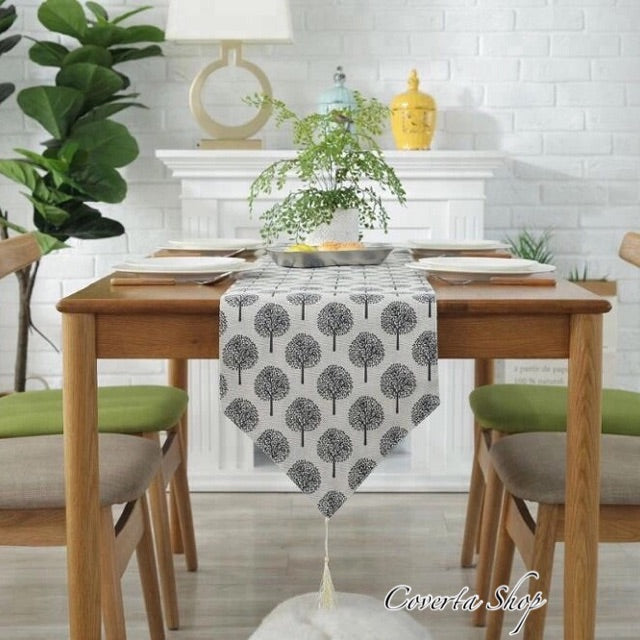 Table Runner - Bed Runner - Taplak Meja - Japan Tree 32x180cm