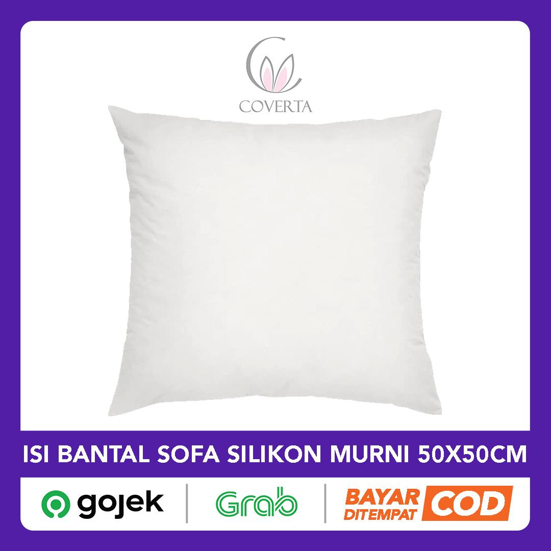 Isi Bantal Kursi Sofa Polos - 100% Silikon Murni - 50x50cm