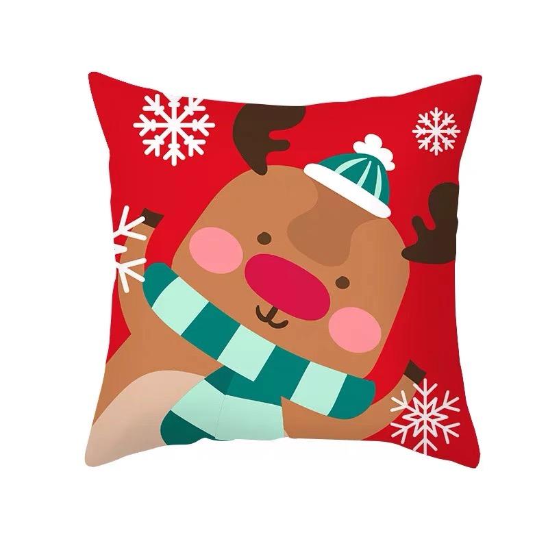 Sarung Bantal Sofa Motif Natal Christmas