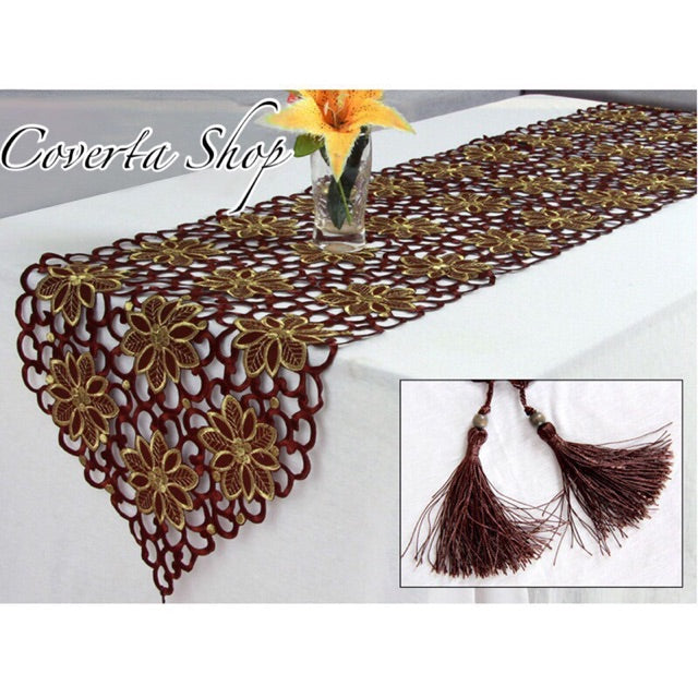 Table Runner Bordir- Taplak Meja Panjang Bordir - Bed Runner