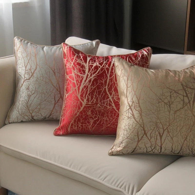 Pillow Cover / Sarung Bantal Kursi Sofa Motif Grass Root 45x45cm