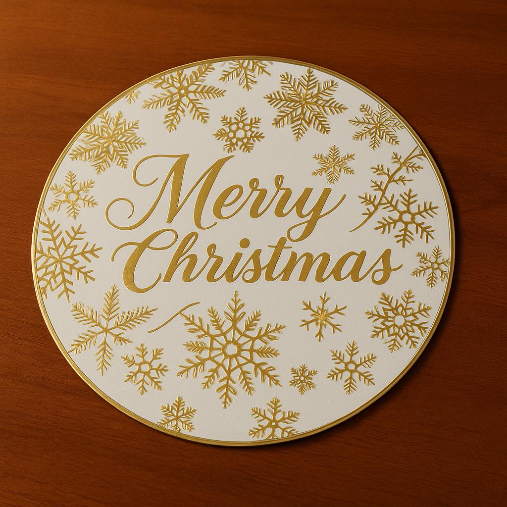 Alas Meja Natal Merry Christmas Premium | Placemat Natal Aksesori Meja Xmas