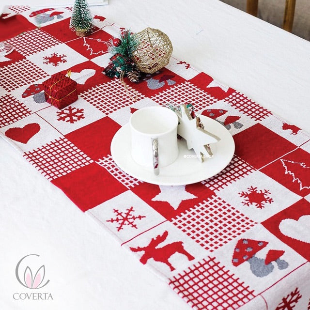 Table Runner Christmas - Taplak Meja Natal Tenun 35x175cm