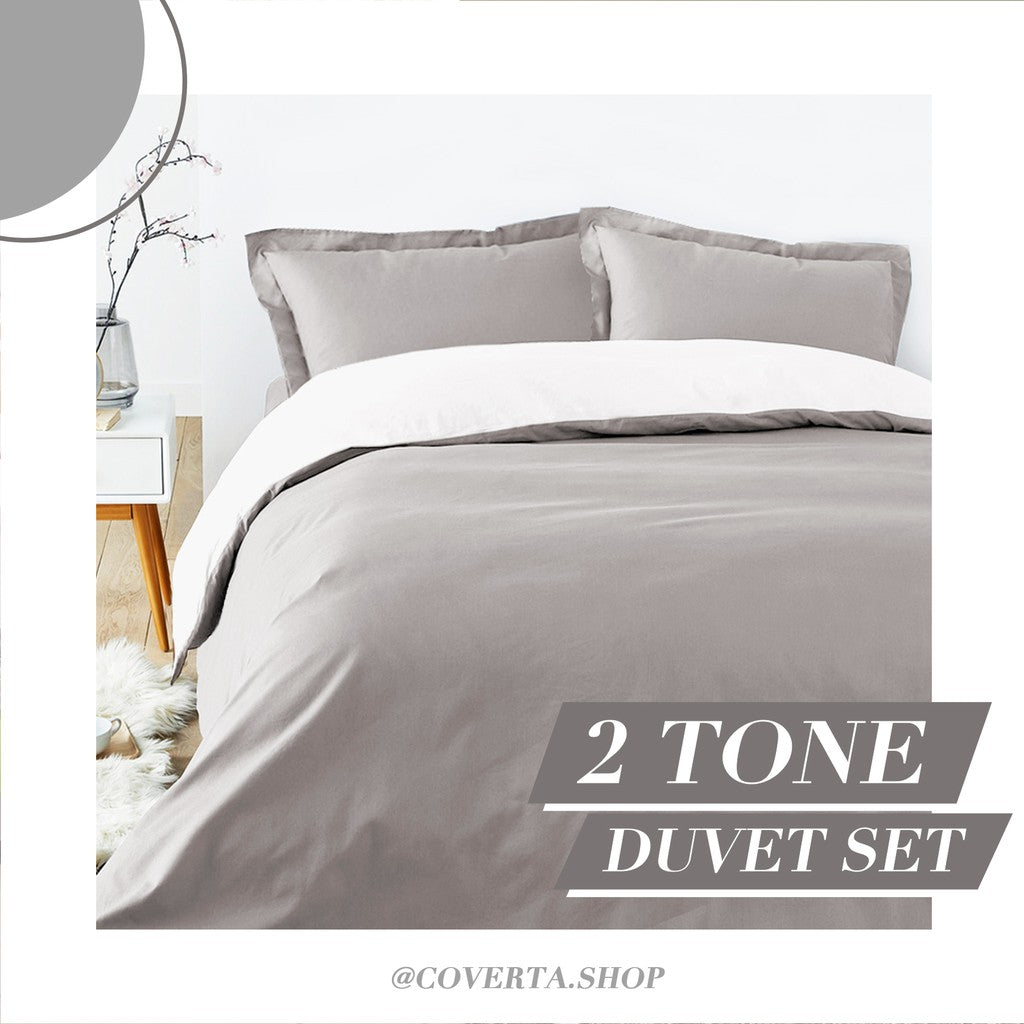 Selimut Duvet / Quilt  + Sprei FULL SET Cotton Kombinasi Warna