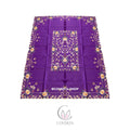 Taplak Meja Makan Bordir Purple0606 - 6-8 Kursi - 180x225cm