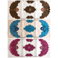 Taplak Meja Tamu Oval Bordir 40x85cm (Kode B16-33 Oval)