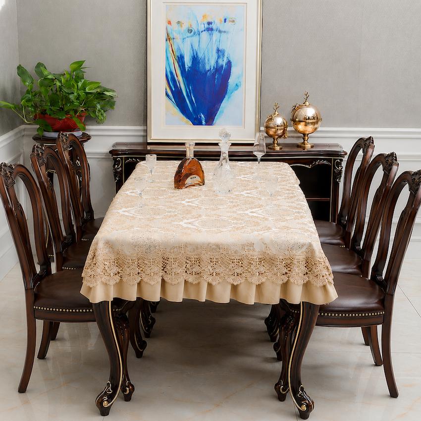 Taplak Meja Makan Premium Ottoman | Table Cloth Premium dengan Renda Mewah