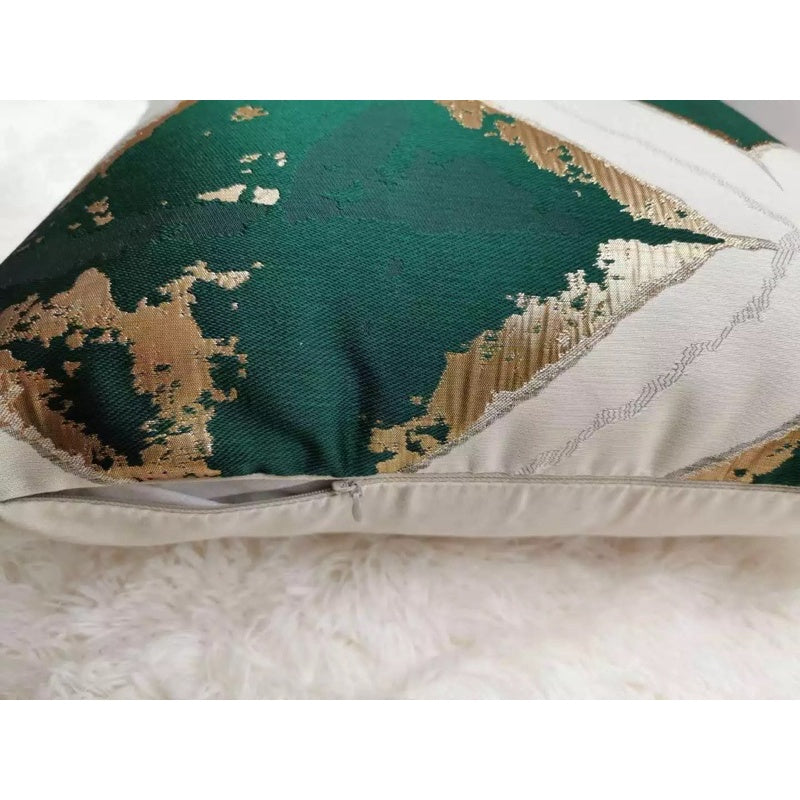 Pillow Cover / Sarung Bantal Kursi Sofa Motif Diamond Hijau 45x45cm