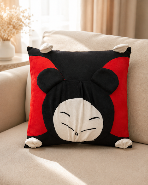 Sarung Bantal Kursi Sofa Set 40x40cm Motif Boneka
