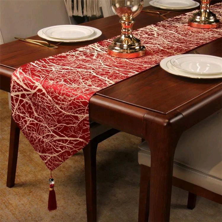 Table Runner / Taplak Meja Makan / Taplak Meja Tamu Motif Grass Root