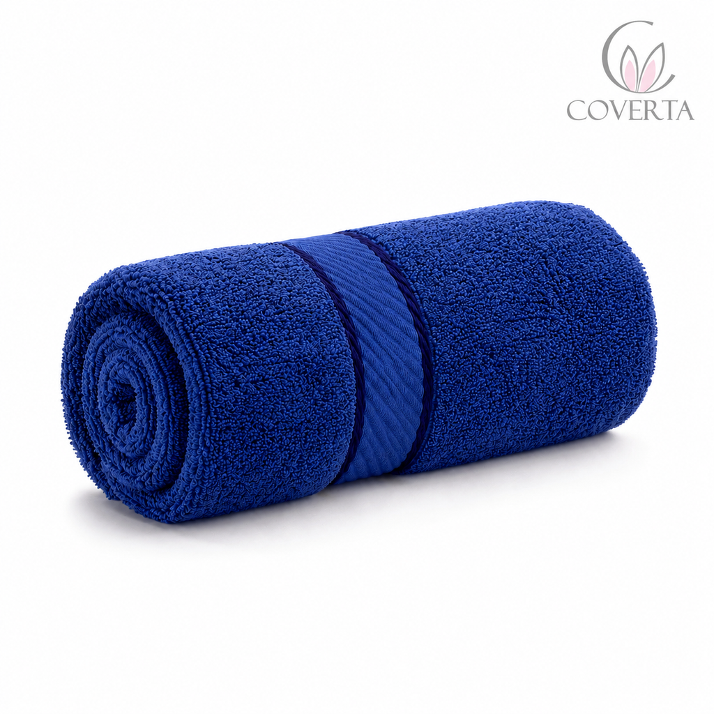 Handuk Mandi Dewasa | Handuk Dewasa Polos Warna Navy 70x140cm (± 400 GR)