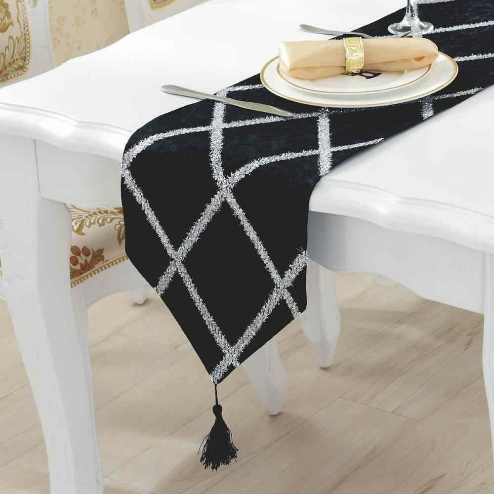 Taplak Meja Modern / Taplak Meja Runner Motif Diamond / Taplak Panjang