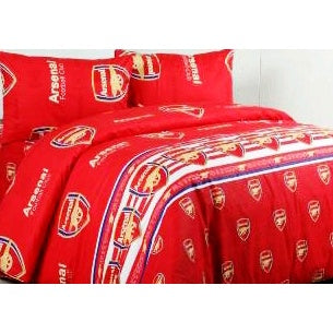 Bed Cover Set Double MOTIF BOLA Manchester United / Arsenal - 160/180x200x30cm