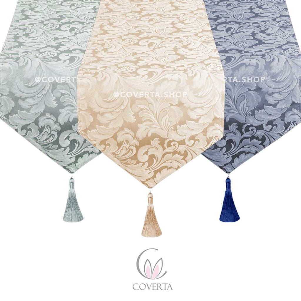 Table Runner / Bed Runner - Taplak Panjang - Jacquard - 33x180cm