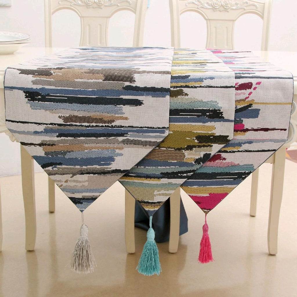 Table Runner / Taplak Meja Tamu Panjang / Taplak Meja Makan Tenun Linen
