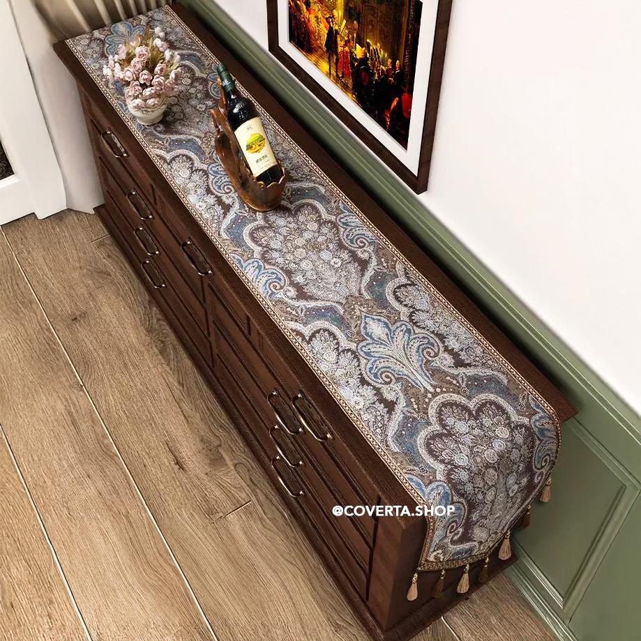 Table Runner Aladdin Classic Luxury | Taplak Meja Panjang Motif Klasik