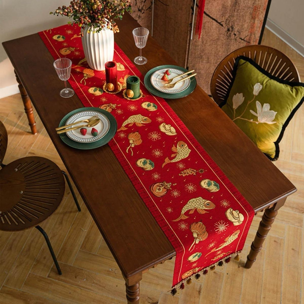 Table Runner Aesthetic | Taplak Meja Estetik Motif Fortune