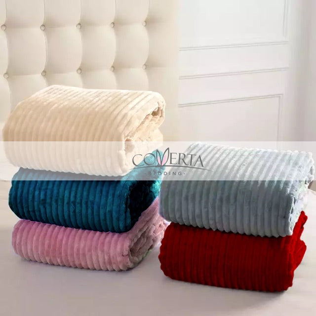 Selimut Tebal Polos Bulu Halus Hotel 200x220cm