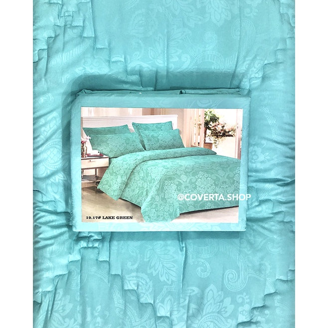 BedCover Set Polos Emboss Queen Size 160x200x30cm
