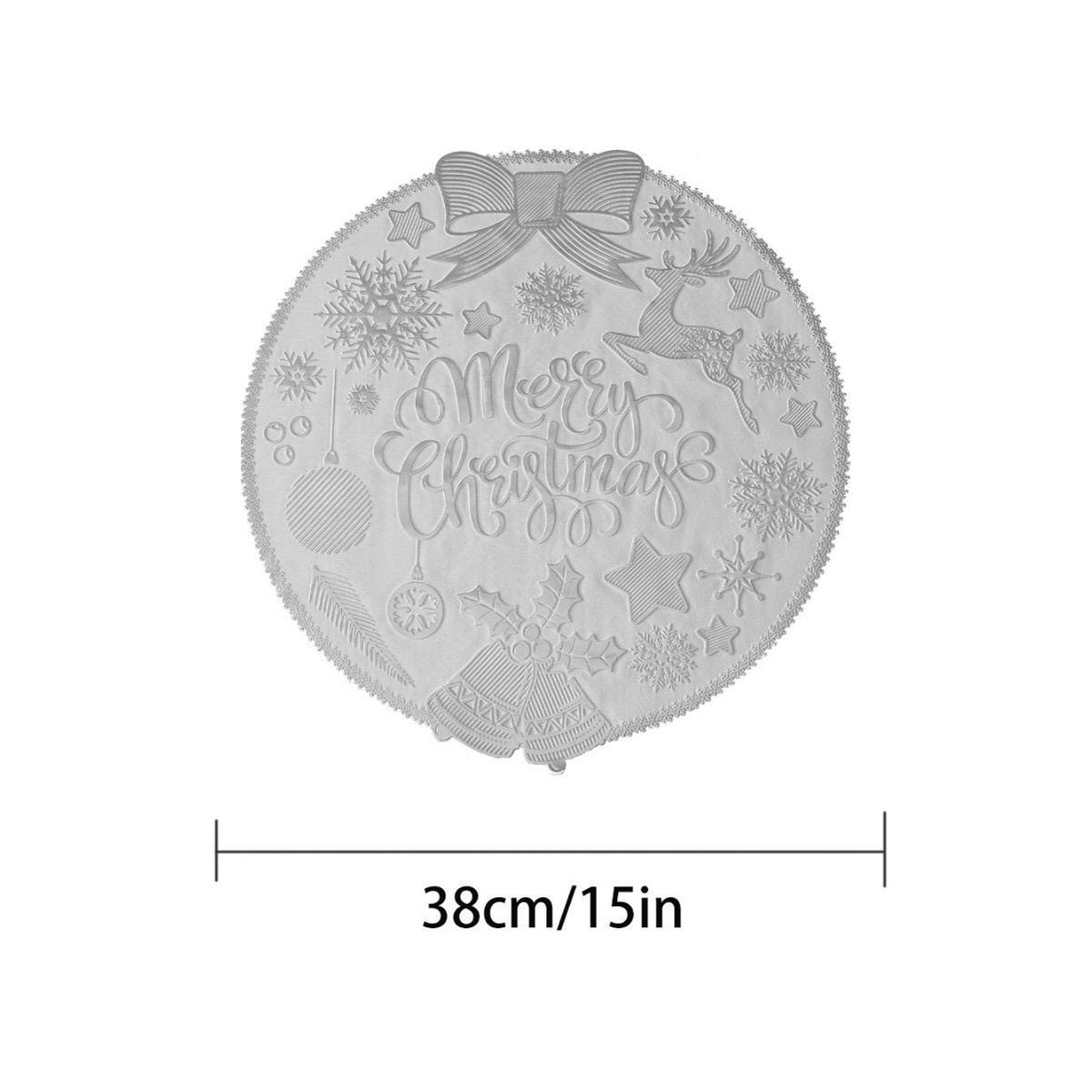 Alas Meja Natal Merry Christmas Premium | Placemat Natal Aksesori Meja Xmas