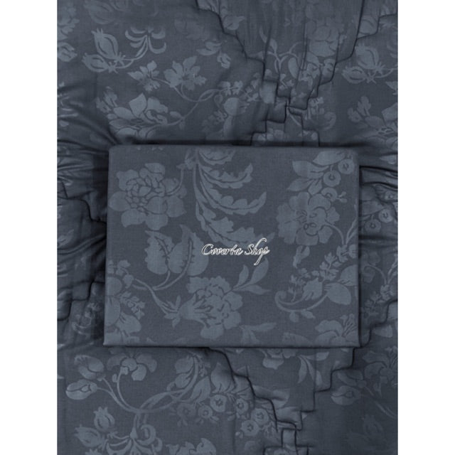 Bed Cover Polos Motif Emboss Set 180x200x30cm