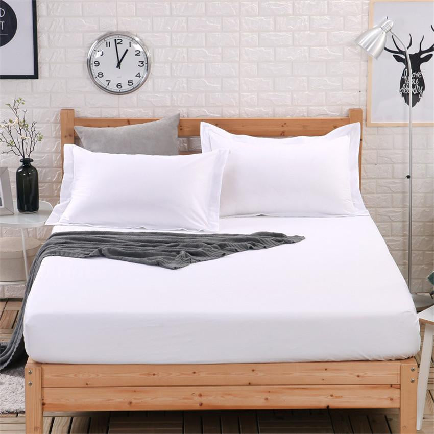 Sprei Hotel Putih | Sprai Polos | Seprei Katun 160/180/200x200x40cm