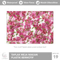 Taplak Meja Makan Plastik Anti Air Motif - OVAL